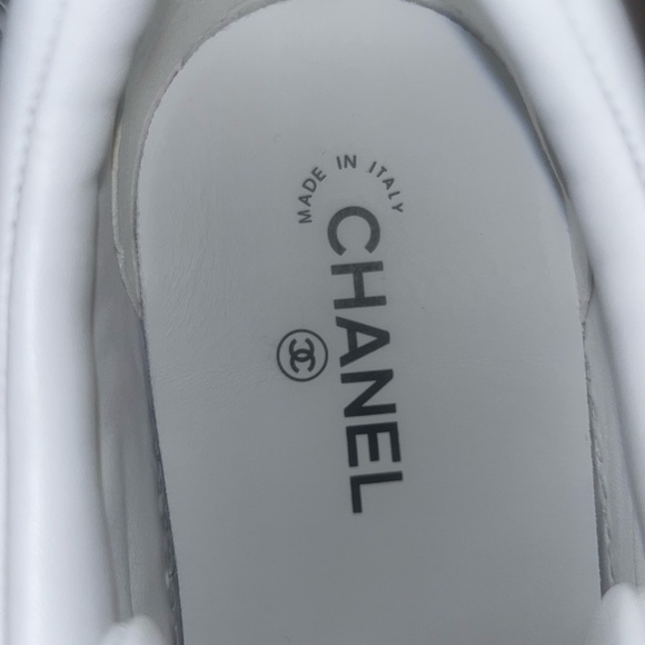 Authentic Chanel Men’s Calfskin & Patent Leather sneakers size 46 - Picture 5 of 14